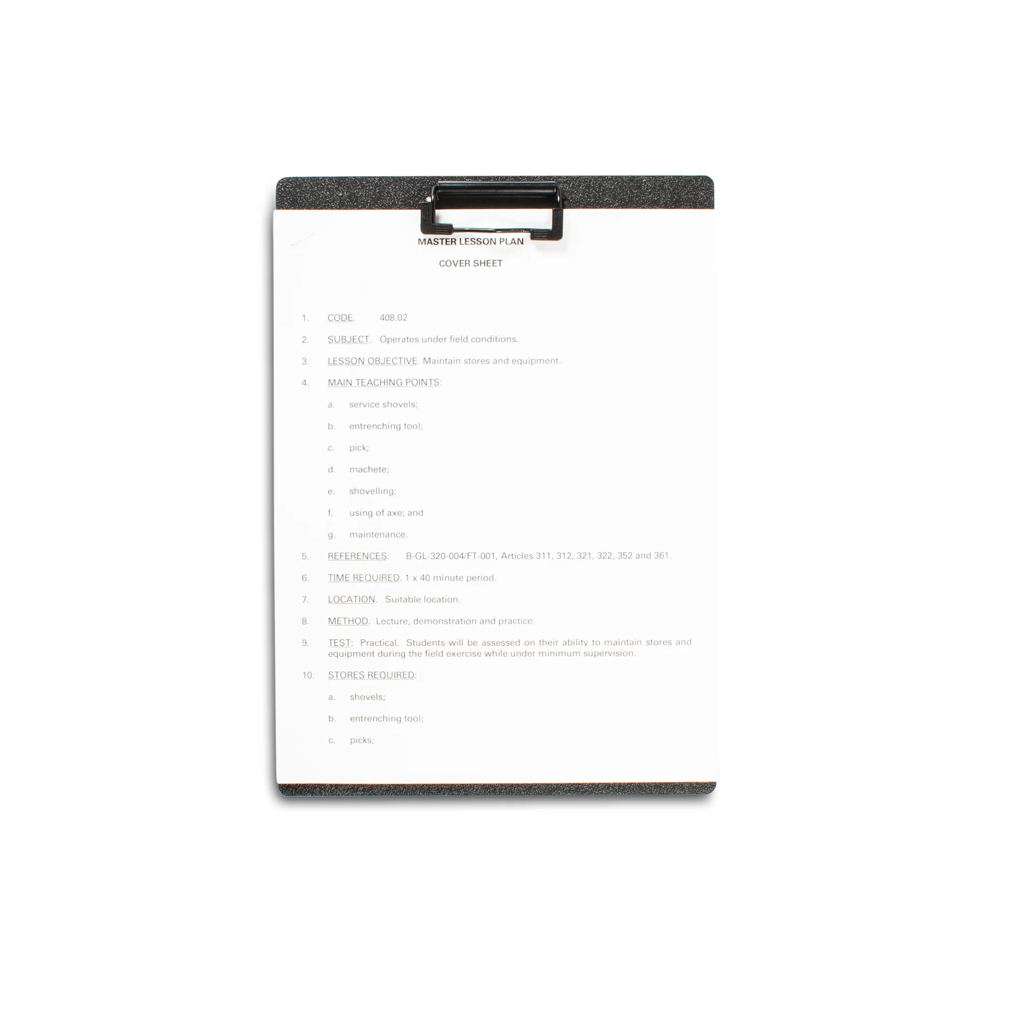 Detachable Mini Clipboard (For steno size paper) - Image 2