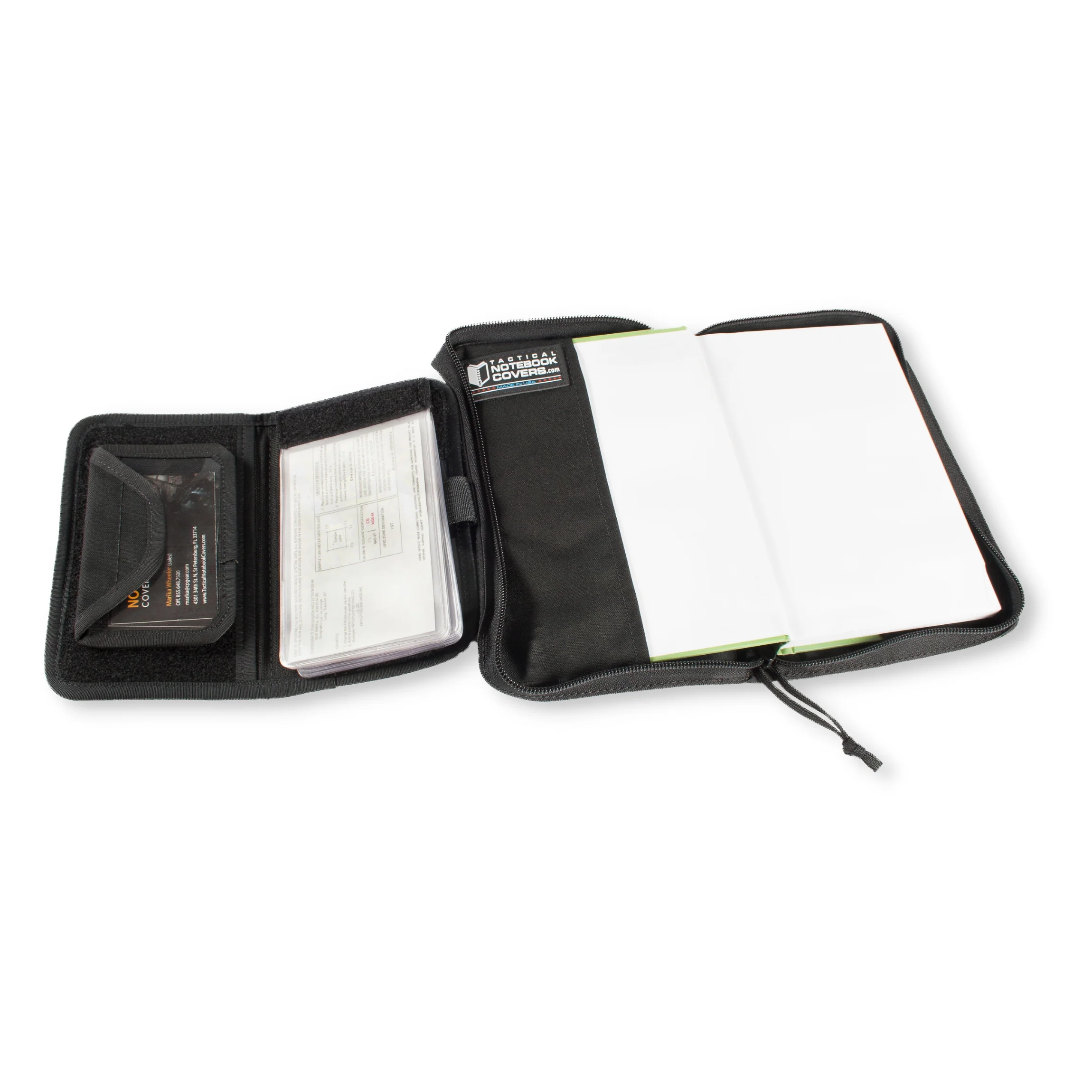 TAM Army Green Book Cover System with 3x5 Checklist - Image 5